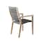 Armen Living Sienna and Madsen 5 Piece Outdoor Eucalyptus Dining Set with Gray Teak Finish SETODDI5DK - alternate 6